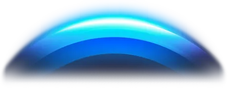 half circle decoration blue dark
