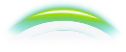 half circle decoration green