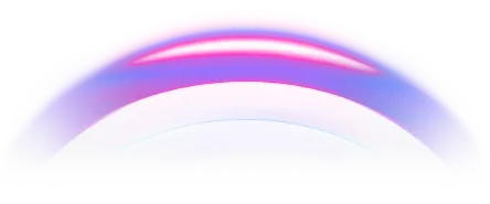 half circle decoration purple